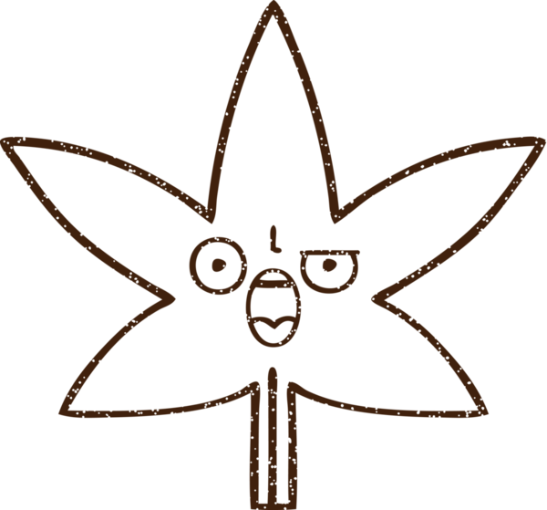 Bir insan tarafından çizilmiş kızgın Yaprak Kömürü Çizimi