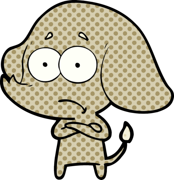 bir insan tarafından çizilmiş belirsiz bir fil.