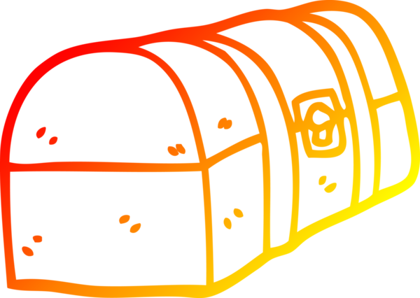 Bir insan tarafından çizilmiş bir karikatür kutusunun sıcak gradyan çizimi