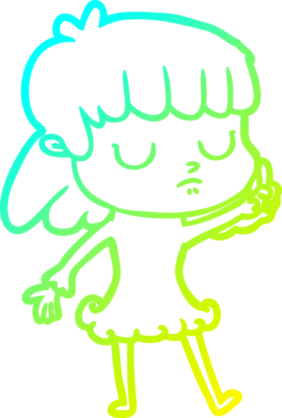 Bir insan tarafından çizilmiş ilgisiz bir karikatür çizimi.