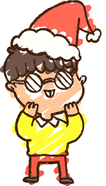 Bir insan tarafından çizilen Noel Adam Tebeşiri