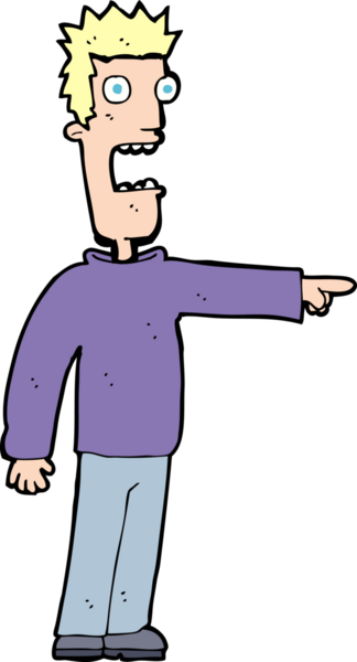 Bir insan tarafından çizilmiş karikatür.