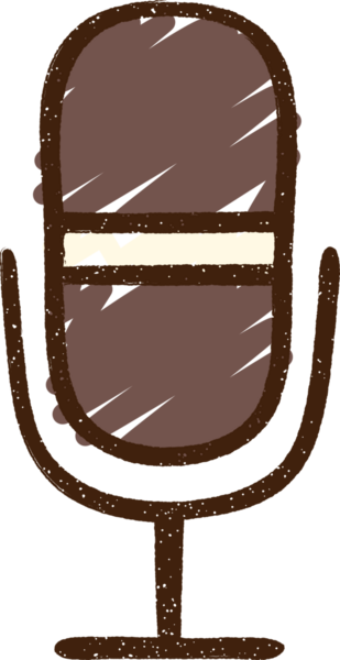 Bir insan tarafından çizilen Mikrofon Tebeşiri