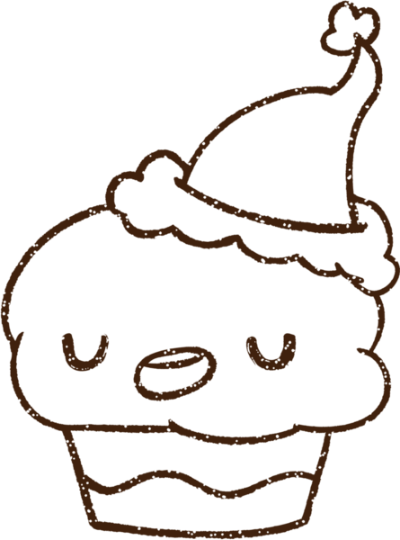 Bir insan tarafından çizilmiş Noel Keki Kömürü