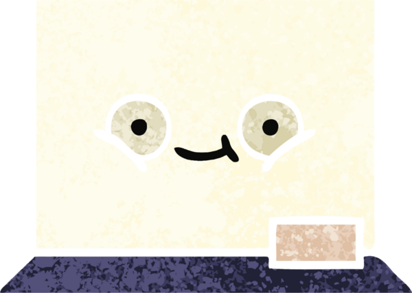 Bir insan tarafından çizilmiş beyaz bir panonun retro çizim tarzı karikatürü