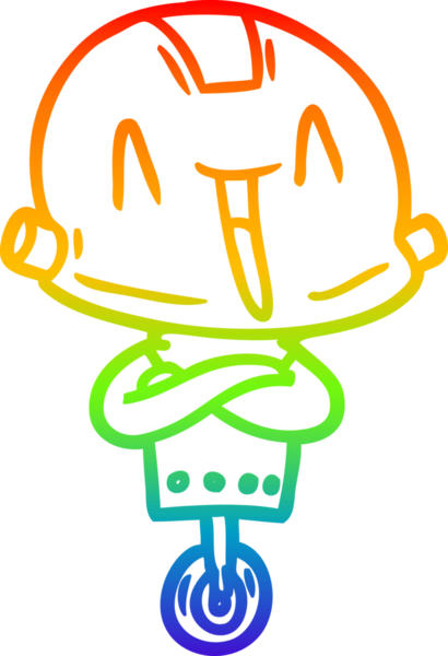 gökkuşağı gradyan çizgisi bir insan tarafından çizilmiş robot çizgi