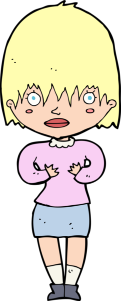 Çizgi filmdeki kadın 