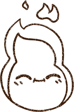 Alev Karakteri Bir insan tarafından çizilmiş