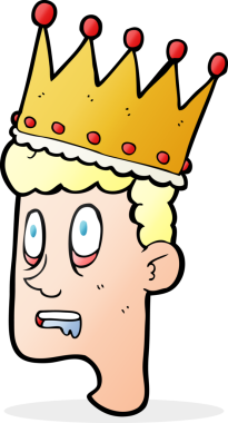 Bir insan tarafından çizilmiş aptal prens.