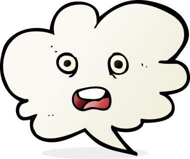 Bir insan tarafından çizilmiş serbest çizim karikatür şok edici konuşma balonu