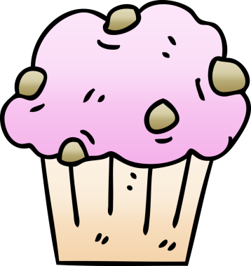 bir insan tarafından çizilmiş gölgeli çikolatalı pasta.