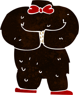 bir insan tarafından çizilmiş karikatür ayısı vücudu (karıştırın ve eşleştirin veya kendi fotoğraflarını ekleyin)