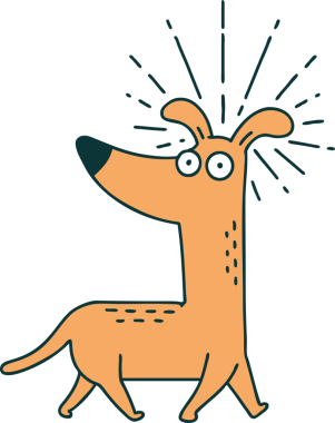 Bir insan tarafından çizilmiş geleneksel bir dövme stili.