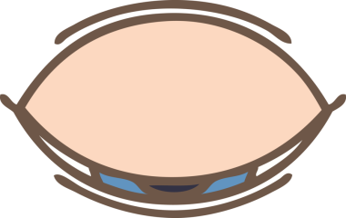 Bir insan tarafından çizilmiş tatlı bir göz çizimi.