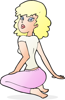 Bir insan tarafından çizilmiş güzel bir kadın.