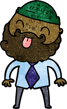 Bir insan tarafından çizilmiş şapkalı ve gömlekli bir adam.