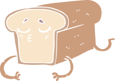 Bir insan tarafından çizilmiş bir ekmek karalaması.