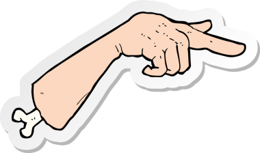 Bir insan tarafından çizilmiş cadılar bayramı çizgi filminin çıkartması.