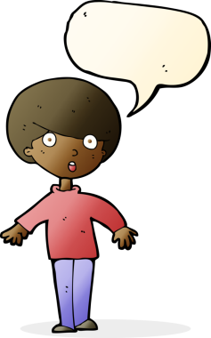 Bir insan tarafından çizilen konuşma baloncuğu ile bir adamı şaşırtan çizgi film.