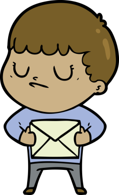 Bir insan tarafından çizilmiş huysuz çocuk çizgi filmi.