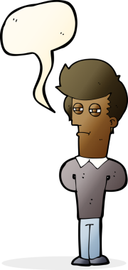 Bir insan tarafından çizilmiş karikatürlü, bitkin bir adam.