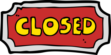 bir insan tarafından çizilmiş çizgi film kapalı işareti