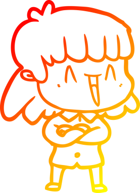 Bir insan tarafından çizilmiş bir karikatür kadın çizimi