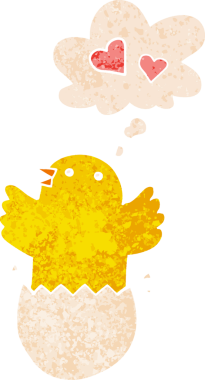 Düşünce baloncuğu ve grunge dertli eski moda bir insan tarafından çizilmiş sevimli yavru çizgi filmi.