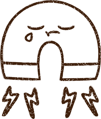 Bir insan tarafından çizilmiş mıknatıs kömürü