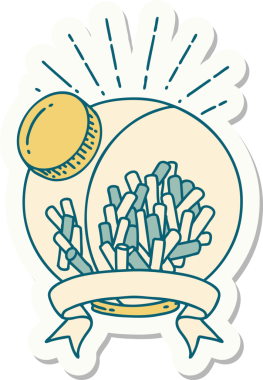 Bir insan tarafından çizilmiş bir şeker kavanozunun çıkartması.