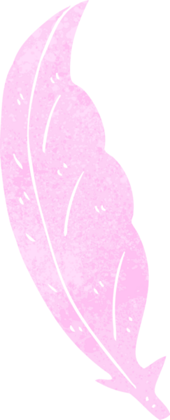 bir insan tarafından çizilmiş karikatür tüyü