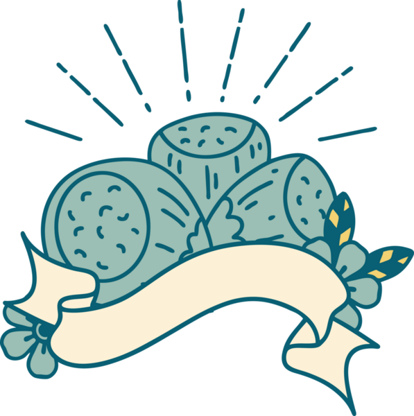 Bir insan tarafından çizilmiş fındık dövmeli parşömen.