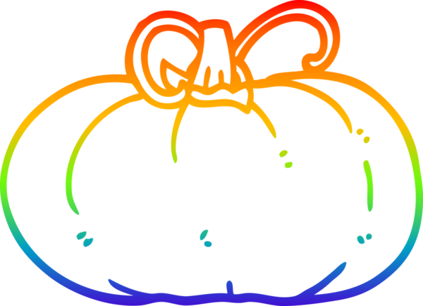 gökkuşağı gradyan çizgi çizimi bir insan tarafından çizilmiş kış kabağı