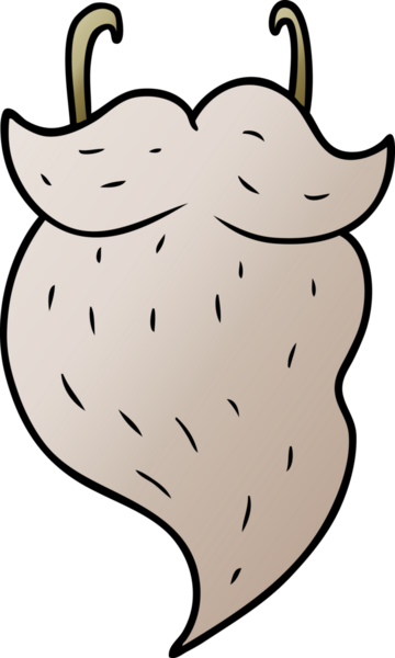 Bir insan tarafından çizilmiş sahte sakal.