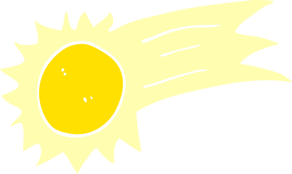 Bir insan tarafından çizilmiş uçan güneş karalaması