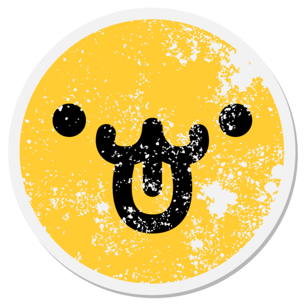 Bir insan tarafından çizilmiş basit mutlu bir yüz çemberi.