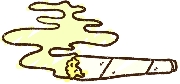 Bir insan tarafından çizilen kenevir tebeşiri