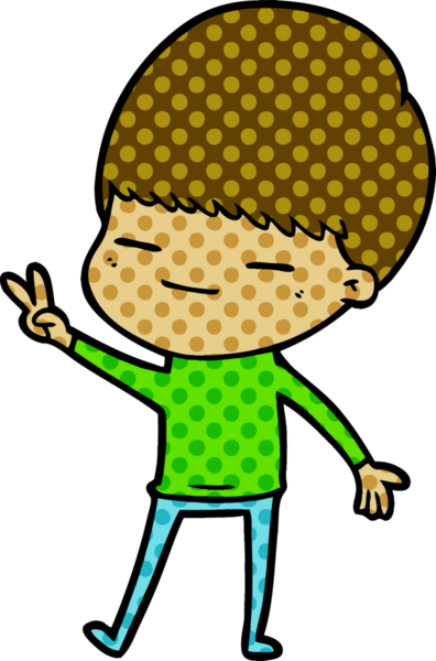 Bir insan tarafından çizilmiş kendini beğenmiş bir çocuk.