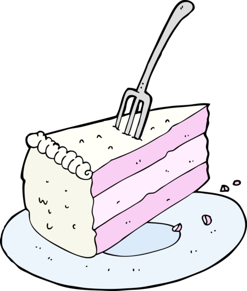 Bir insan tarafından çizilmiş çizgi film pastası.