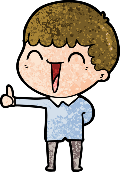 Bir insan tarafından çizilmiş mutlu bir adam.