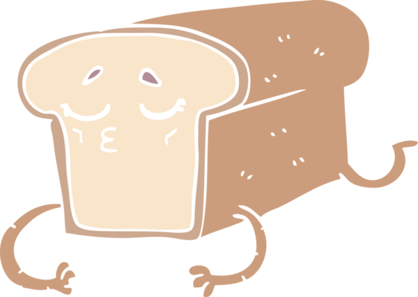 Bir insan tarafından çizilmiş bir ekmek karalaması.