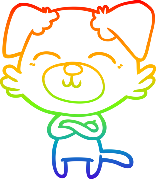 Bir insan tarafından çizilmiş çizgi film köpeğinin çizimi.