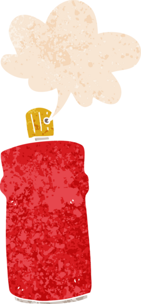 bir insan tarafından çizilmiş grunge gerilmiş retro desenli konuşma baloncuklu çizgi film spreyi