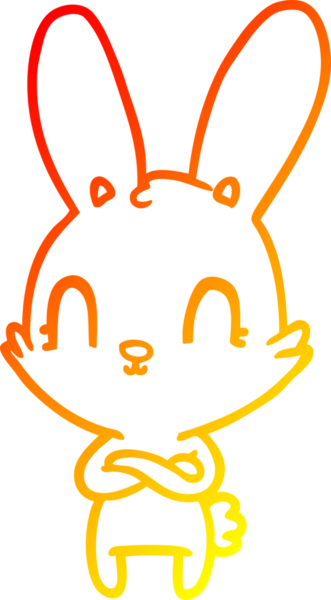 Bir insan tarafından çizilmiş sevimli bir tavşan çizimi.