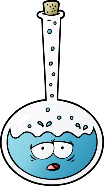 bir insan tarafından çizilen kimyasal reaksiyon.