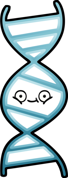 Bir insan tarafından çizilen DNA iplikçiklerinin gölgeli çizimi