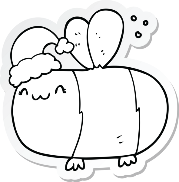 Bir insan tarafından çizilmiş bir karikatür etiketi.