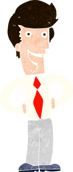 Bir insan tarafından çizilmiş mutlu bir adam.