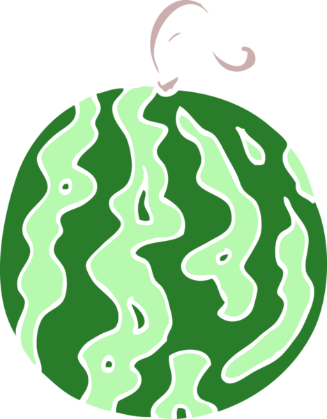 bir insan tarafından çizilmiş karpuz karpuzu.