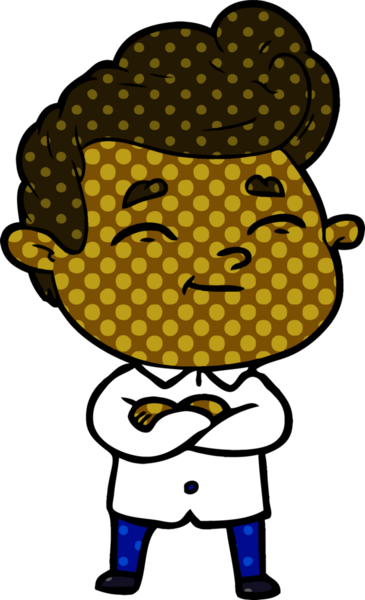 Bir insan tarafından çizilmiş mutlu çizgi film adamı.